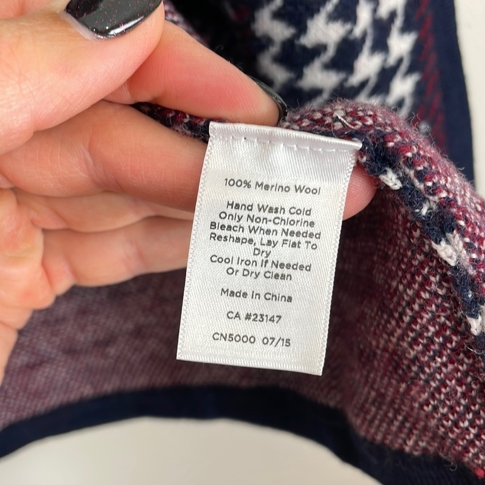 Talbots Open Front Merino Wool Cardigan - Picture 6 of 10